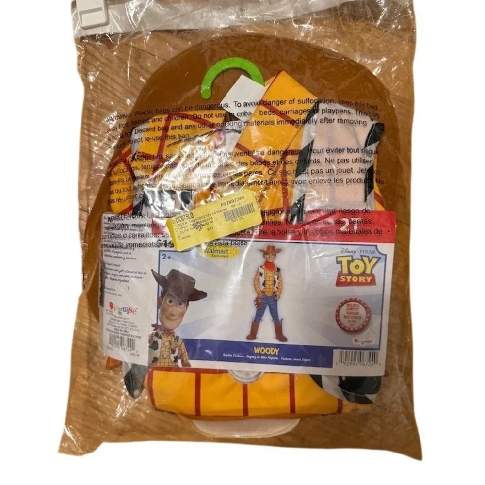 Disney Pixar Toy Story Woody Toddler Costume Set Boys 2T 5-Piece Outfit sheriff